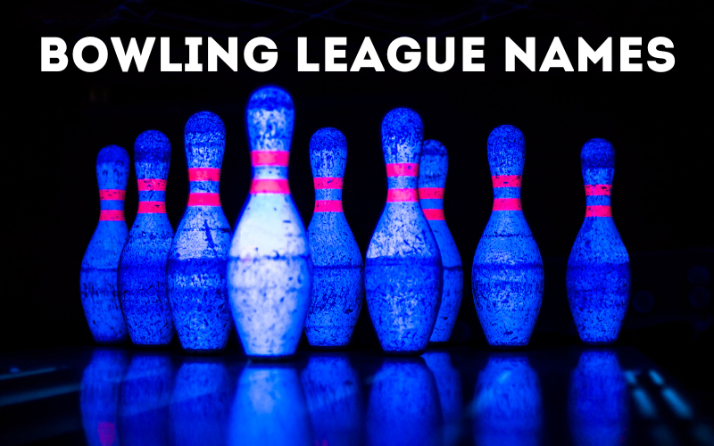 Creative and fun bowling league team names on a bright and colorful scoreboard, perfect for team inspiration.